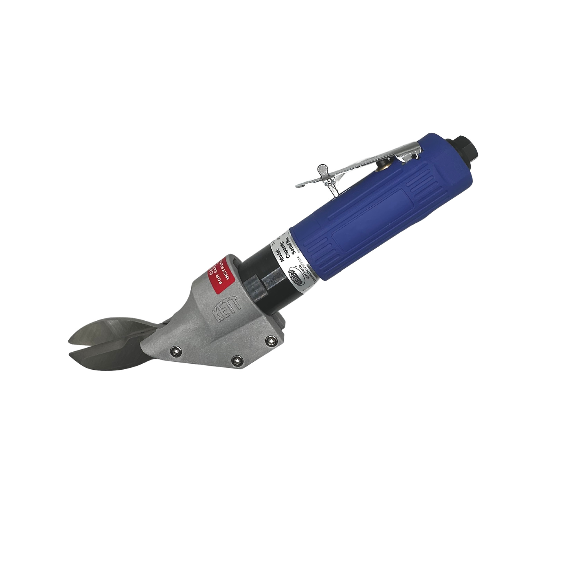 Kett Tool Company, 24 Ga Straight Handle Pneumatic Scissior Shear, Model# P-2041